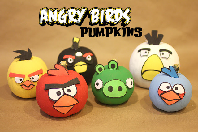 angry birds friends pumpkins
