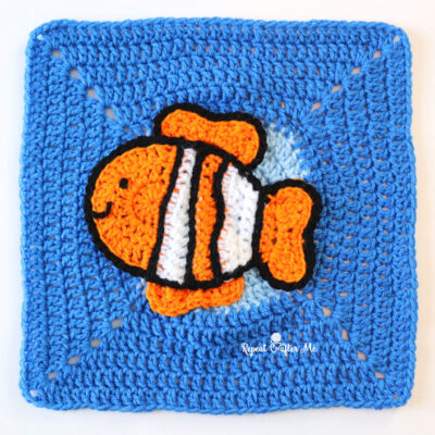 Crochet Clown Fish –  Under the Sea CAL Square 10