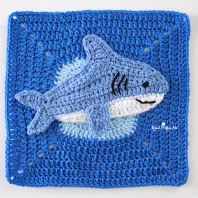 Crochet Shark – Under the Sea Cal Square 11