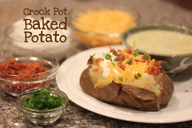 Crock Pot Baked Potatoes - Repeat Crafter Me