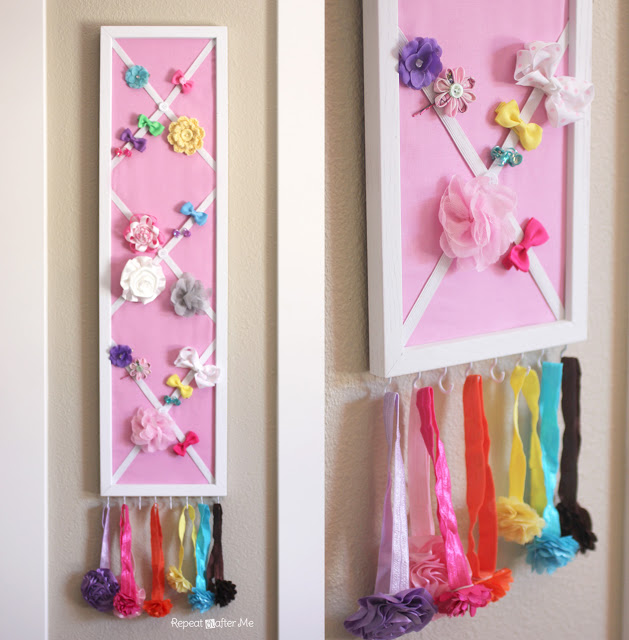 DIY Hair Bow Holder (or Message Board!) - Repeat Crafter Me