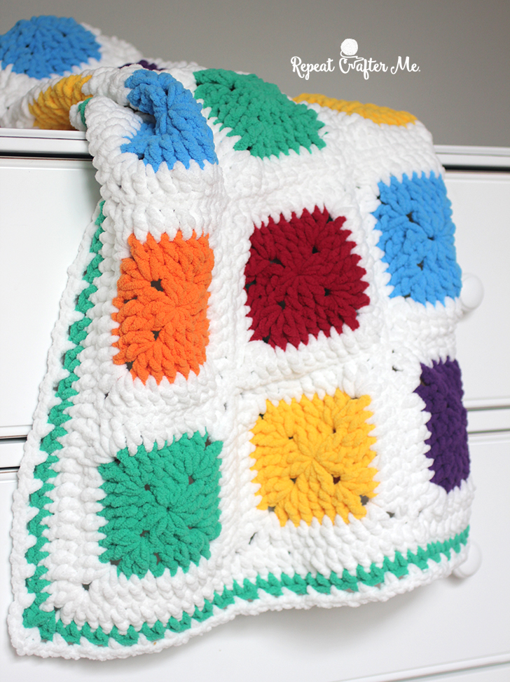 Super bulky yarn baby blanket crochet patterns