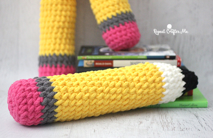 Crochet Plush Pencils - Repeat Crafter Me