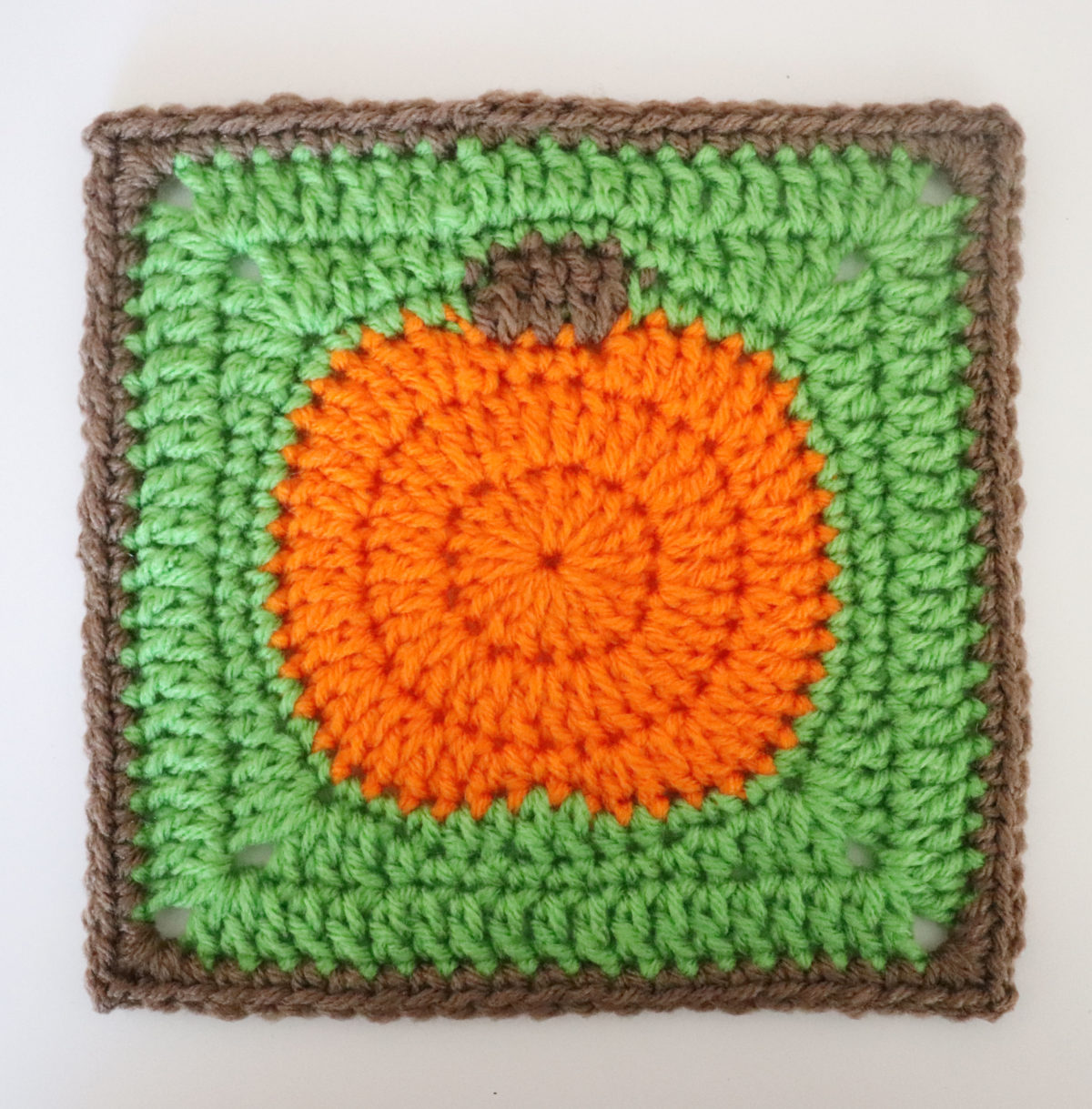 Crochet Pumpkin Granny Square Repeat Crafter Me