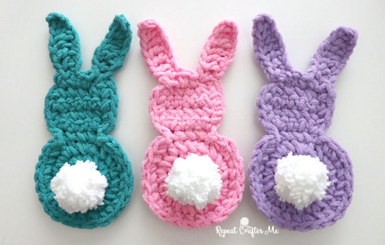 Bernat Bunny Crochet Applique - Repeat Crafter Me
