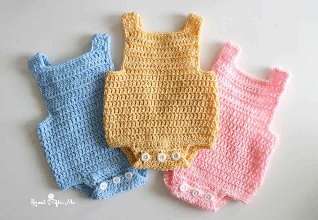 Sonam Bajwa Xnxx Com - Crochet Baby Romper - Repeat Crafter Me