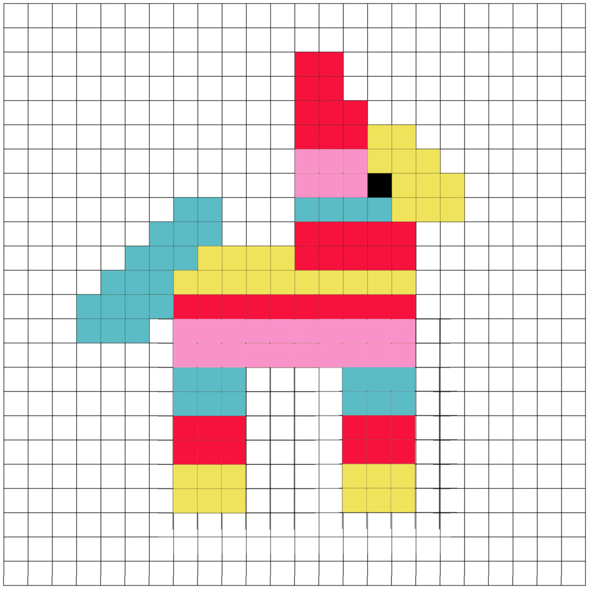 Easy Pixel Art On Graph Paper