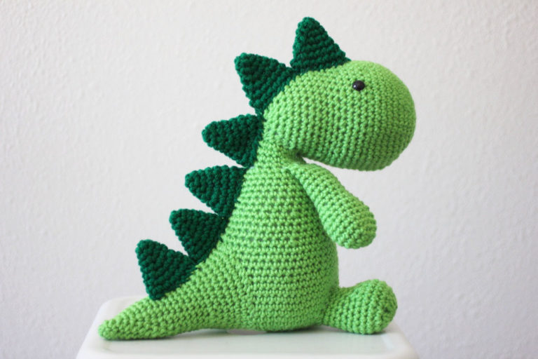 crochet dino plush