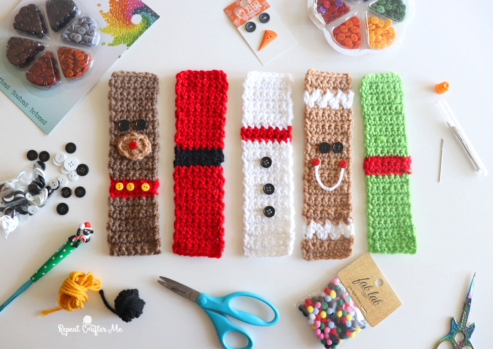 Crochet Christmas Buddy Bookmarks Repeat Crafter Me