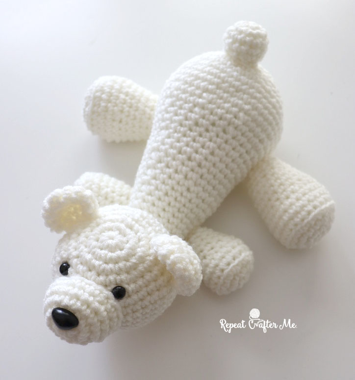 stuffed polar bear pattern