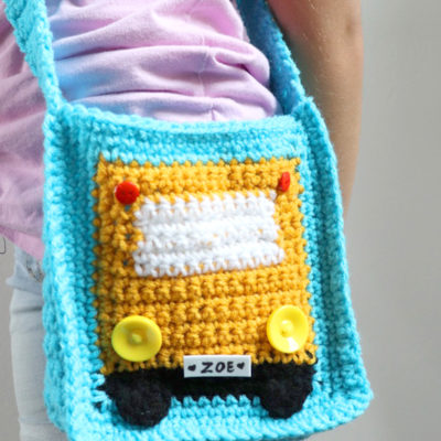 Crochet Crossbody Bus Bag