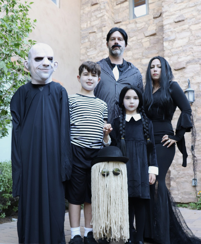 Cousin Itt Halloween Treat Bucket with Bernat Yarn and Addams Family ...