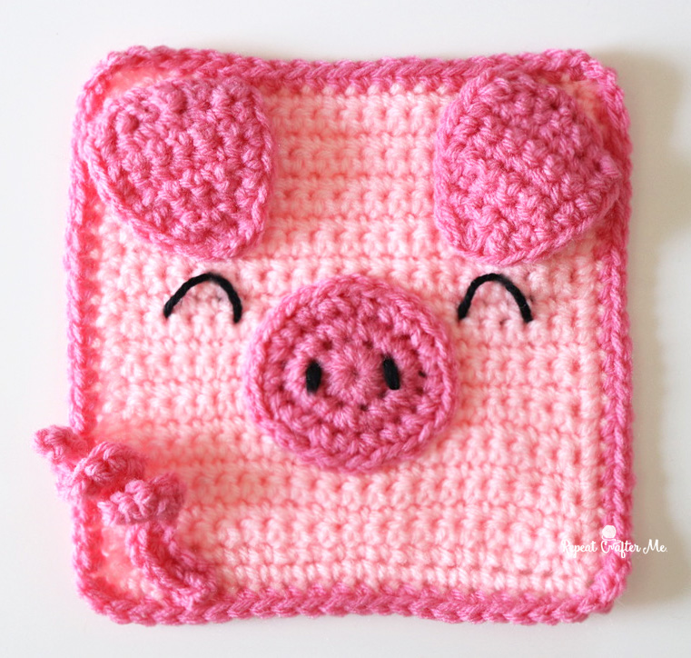 Crochet pig blanket discount pattern