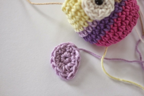 Crochet Owl Ring Baby Toy - Repeat Crafter Me