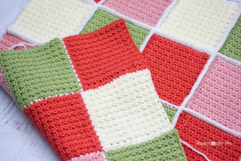 How to Join Solid Granny Squares - Repeat Crafter Me