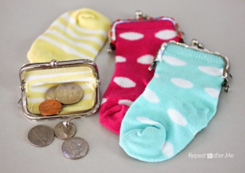 sock coin purse