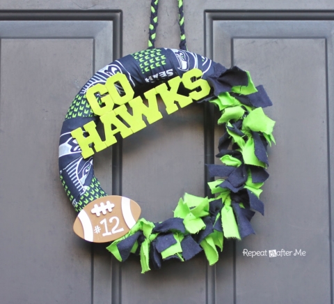 SEAHAWKS Seattle Wreath. Seahawks Football Wreath. Beautiful Wreath.Seattle  Decorations. Sport Wreath. Seahawks fans. Gifs ideas.