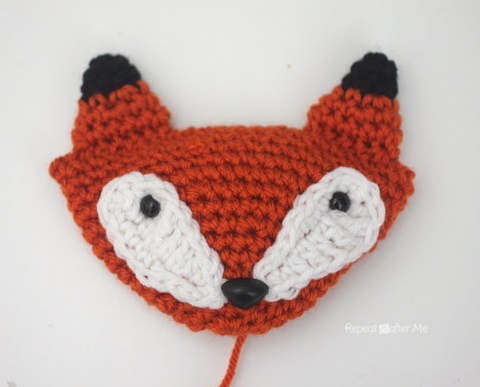 Cute fox crochet hooks fluffy yarn t-shirt | Sticker