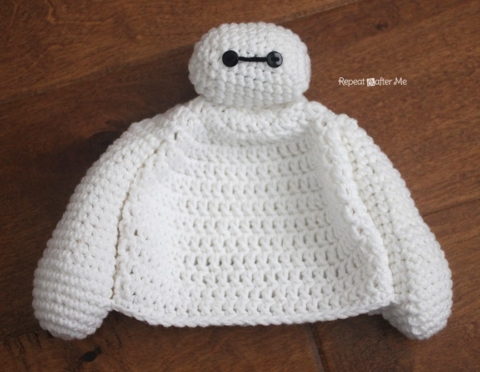 Baymax, Big Hero 6, Crochet Hat PATTERN ONLY 2-in-one 