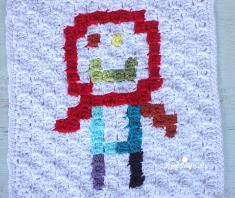 Super Powered Crochet Graph for your Pint-Sized hero! - Pixel