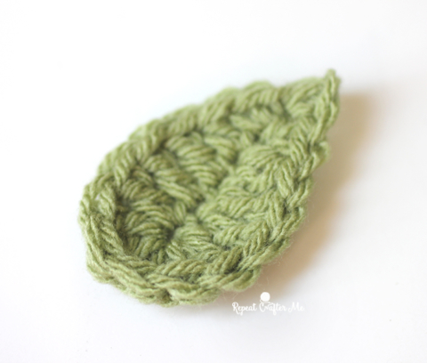 how to crochet leaf