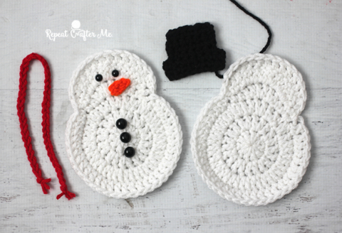 Crochet Snowman Repeat Crafter Me