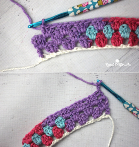 Planned Color Pooling with long color changing variegated yarn – It's all  in a Nutshell Crochet
