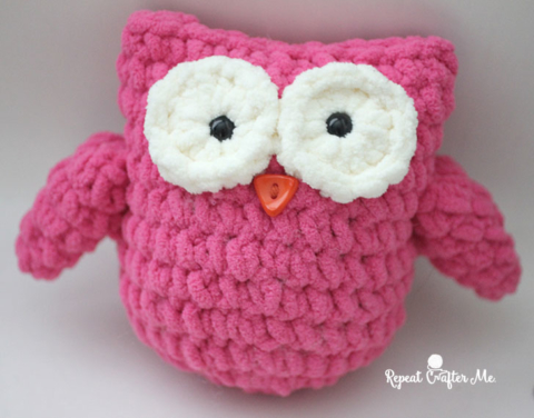 Crochet Plush Owl - Repeat Crafter Me