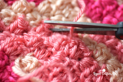 How to Corner to Corner Crochet: Managing Yarns