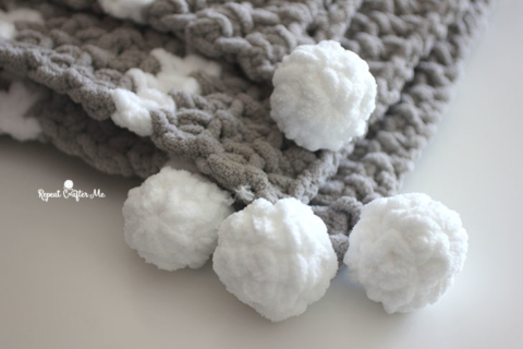 Bernat Massive Moss Stitch Crochet Blanket Pattern