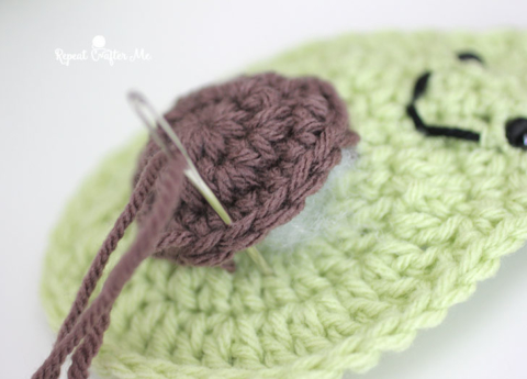 Avocado Scrubber. DIY crochet package, make your avocado