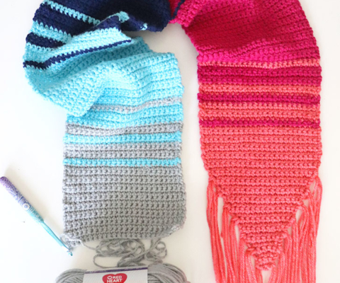 Crochet Color Pooling with Caron Simply Soft Stripes - Repeat Crafter Me