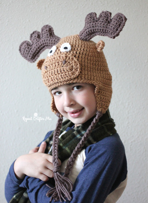 Crochet ram horn beanie. - Mach's Crafty Creation