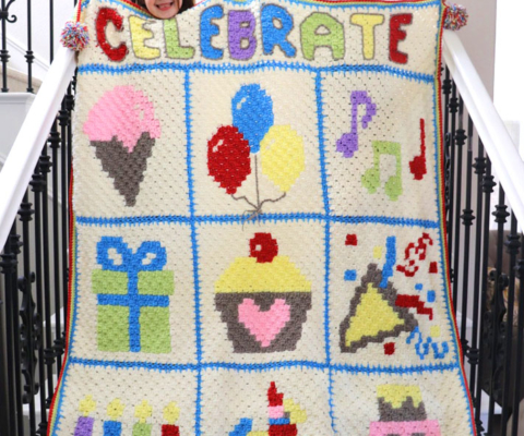 Piñata Crochet C2C Square - Repeat Crafter Me