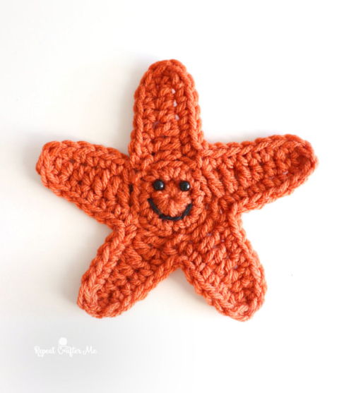 Ocean Friends Crochet Appliqu s Starfish Jellyfish Turtle and