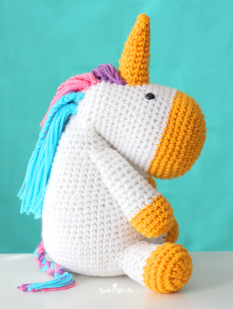 Crochet Unicorn Amigurumi - Repeat Crafter Me