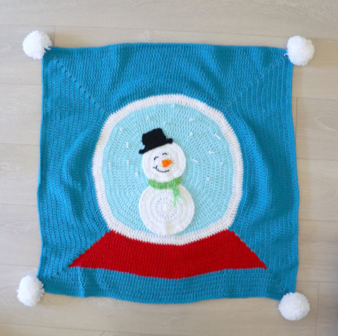 Crochet Snowman Pocket Pouches - Repeat Crafter Me
