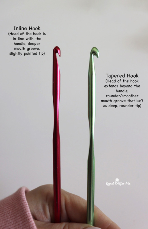 Inline VS Tapered Crochet Hooks: Which One to Choose