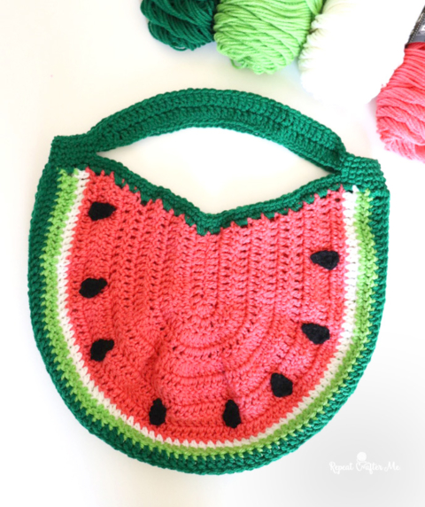 Red Heart Crochet Lemon Tote Pattern