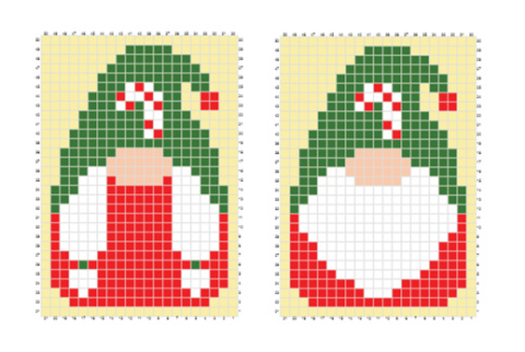 December Santa Gnome C2C Crochet - Repeat Crafter Me