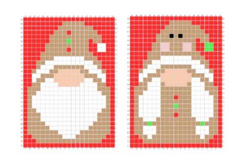 Pattern for fuse bead dreidels