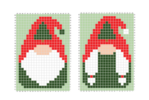 December Santa Gnome C2C Crochet - Repeat Crafter Me