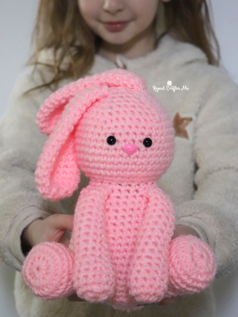 Bernat Baby Velvet Crochet Bunny - Repeat Crafter Me