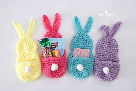 Designer Style Bunny Keychain & Handmade Gift Pouch 
